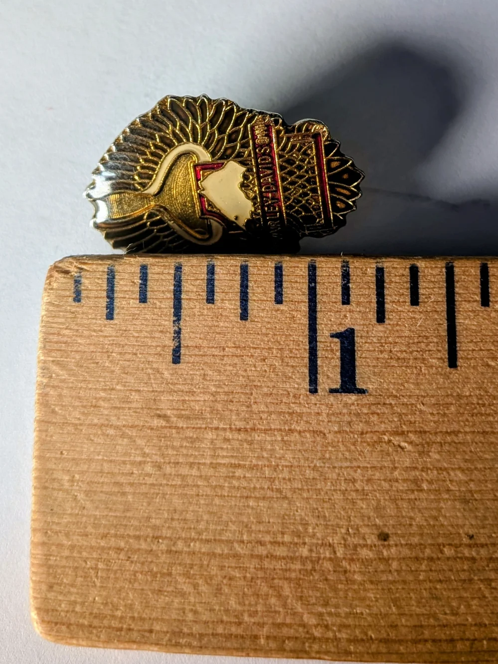 Vintage Harley-Davidson Metal Lapel Pin Eagle with Outstretched Wings